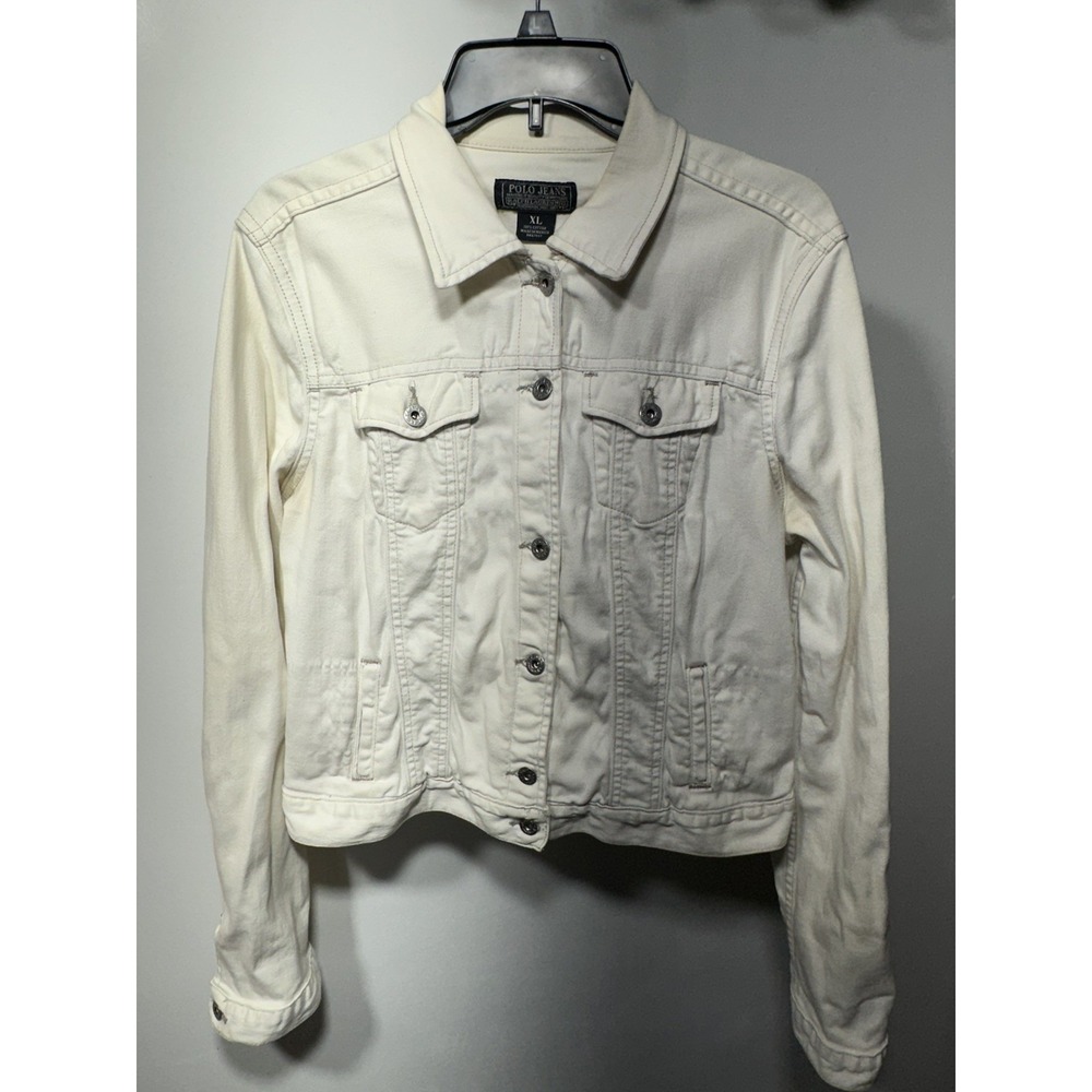 Polo Jeans Co. Ralph Lauren Women's Lydia Denim Jeans Jacket Sz XL